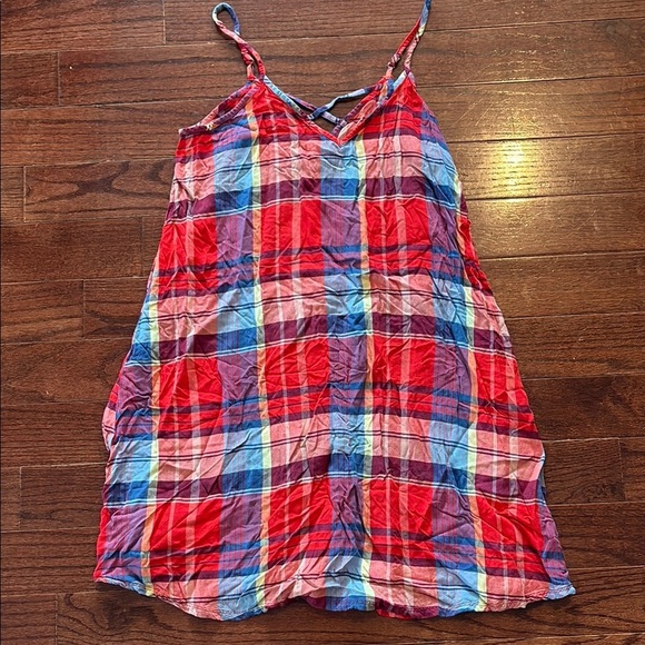 Plaid Dress in Red and Blue - Picture 1 of 4